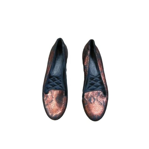 Vera Wang Size 6 Metallic Designer Flats Slip on Shoes - Picture 1 of 3